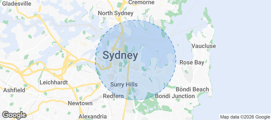 Potts Point Airbnb map
